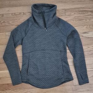 Marmot Women's M Green Annie Quilted Cowl Neck Pullover Sweatshirt